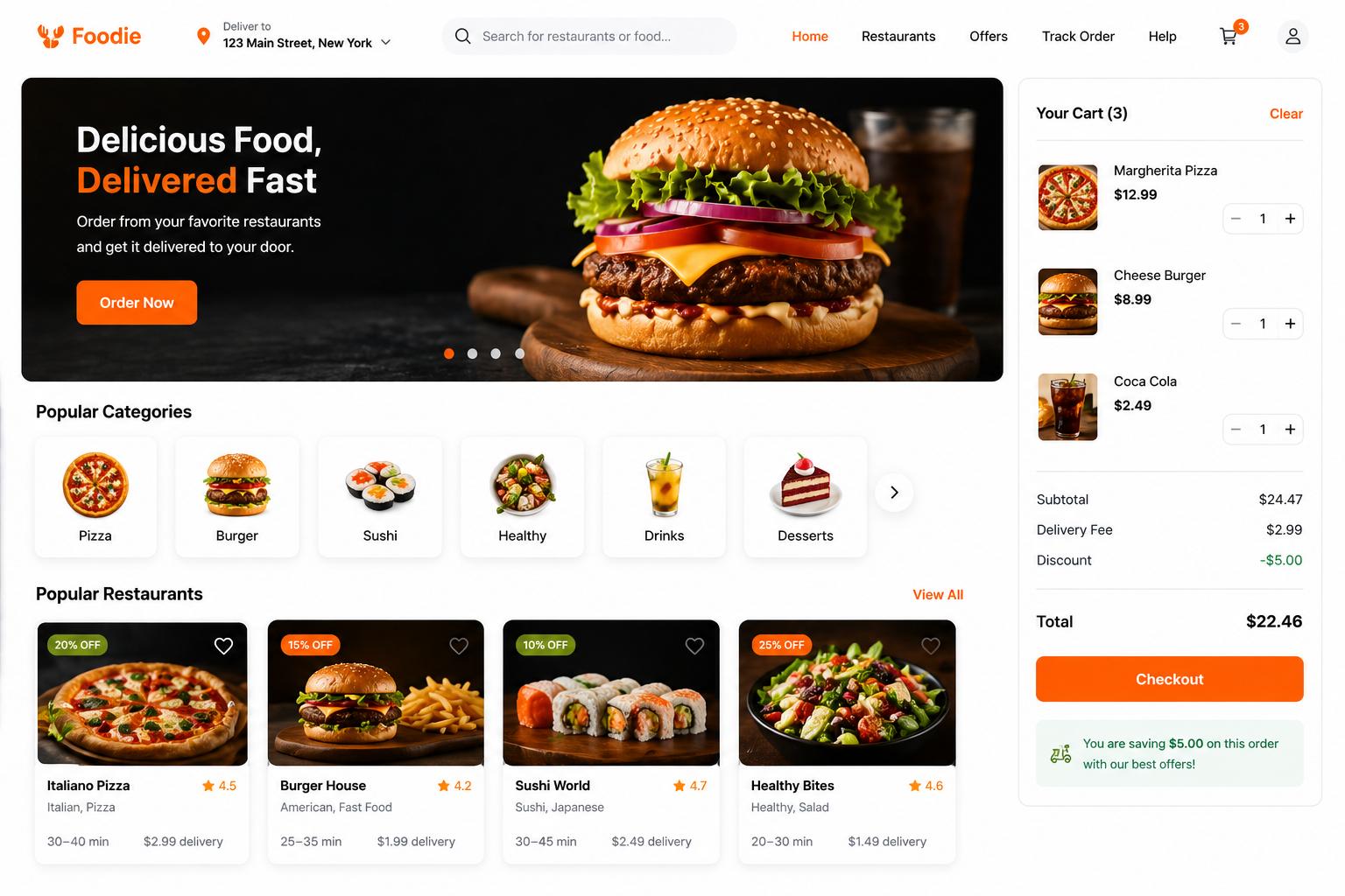Restaurant Ordering System