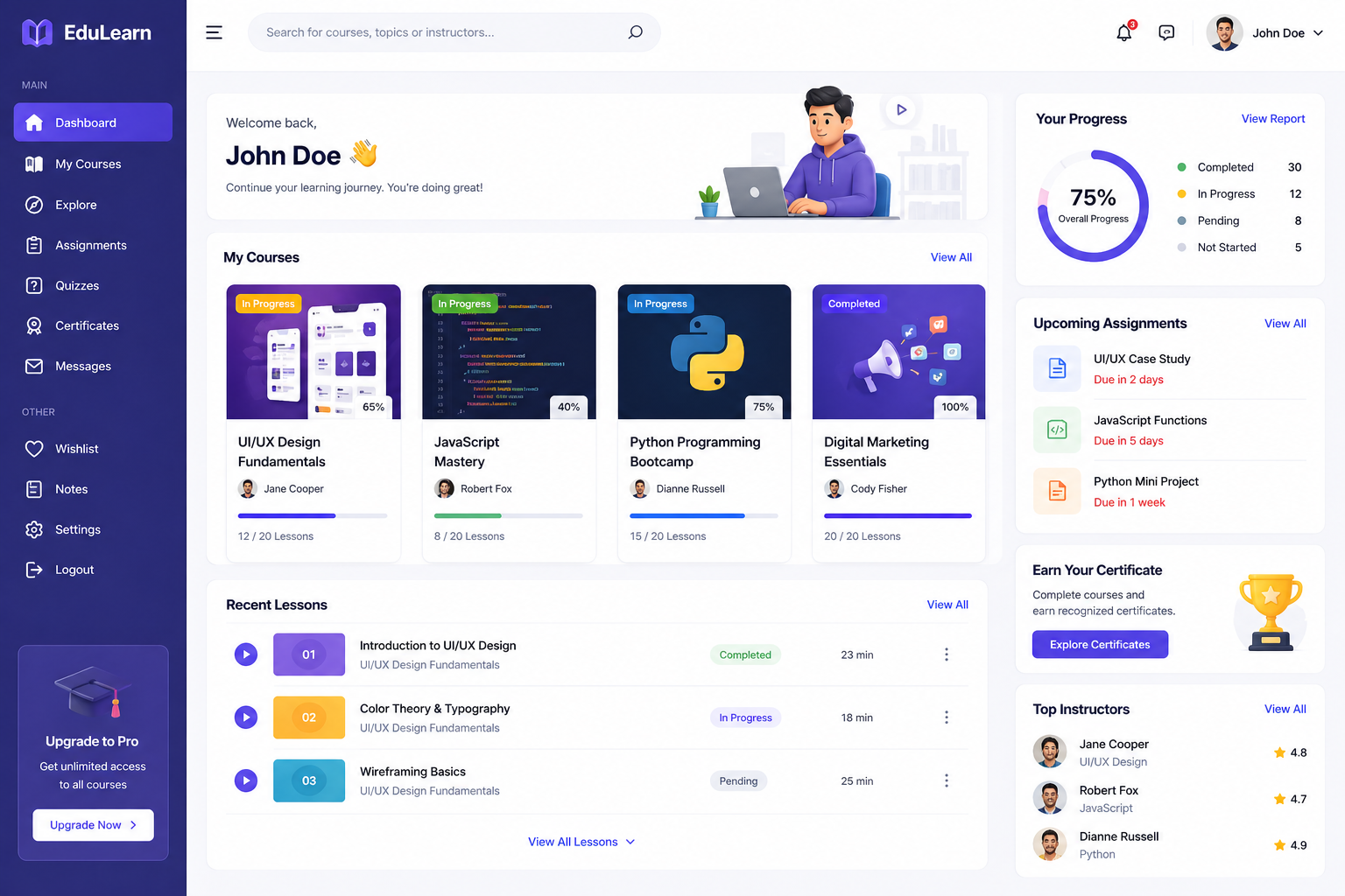 Online Learning Portal